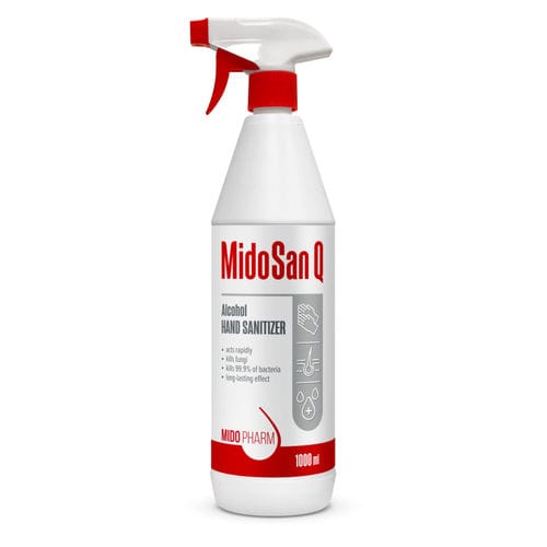Álcool em gel 70% - MidoSan Q - MidoPharm - 1 000 ml