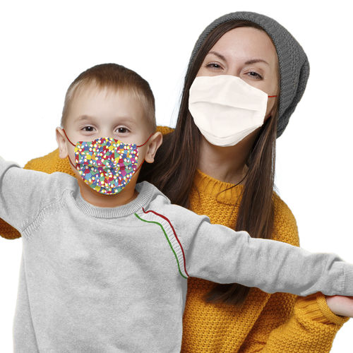 Máscara de proteção em poliéster - EMMA  - GO-FORM - em poliamida / semifacial / unissexo