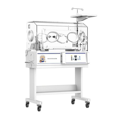 Incubadora neonatal com rodízios - BIN-3000AG - Being Technology - com lâmpada para fototerapia / com 4 portinholas / elétrica