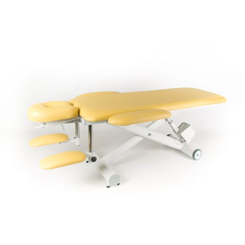 Mesa de massagem elétrica - SIMPLE M - Ylima - com rodízios / com apoio de cabeça / com apoios de braços