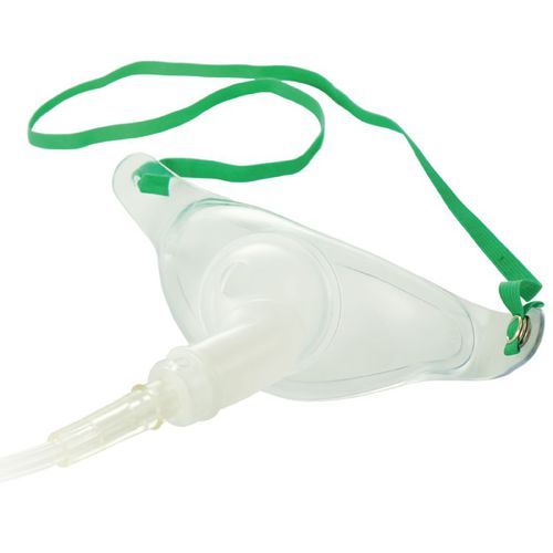 Máscara de oxigênio de traqueotomia - NCS-548	 - Non-Change Enterprise - sem látex / transparente / regulável