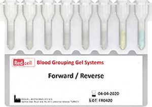 Kit de teste de tipagem sanguínea - RCFR - Redcell Biotechnology - de sangue