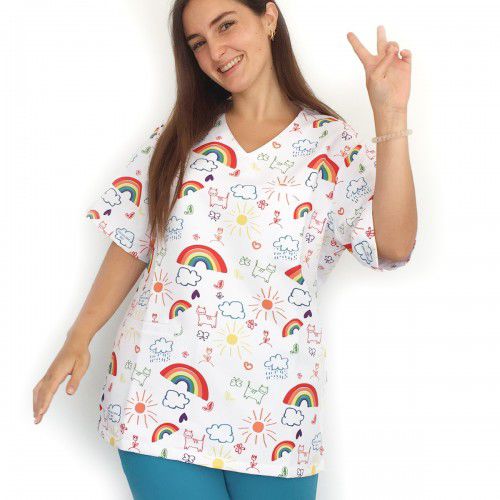 Camisa hospitalar unissexo - 88154 - Enfermania - XXL / L / S