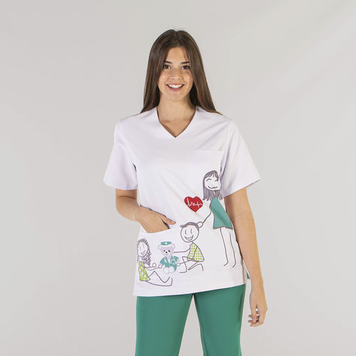 Camisa hospitalar unissexo - 88033 - Enfermania - XXL / L / S