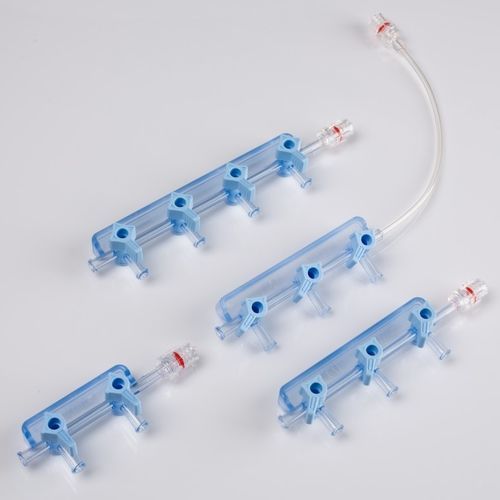 Manifold para infusões múltiplas de 2 vias - HPM2 - KB Medical Group - de 4 vias / de 3 vias / para anestesiologia