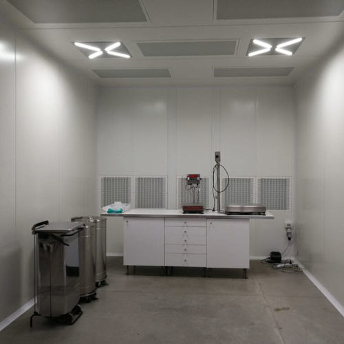 Estação de trabalho para limpeza - Kleanlabs - modular / em aço inoxidável / de fluxo laminar