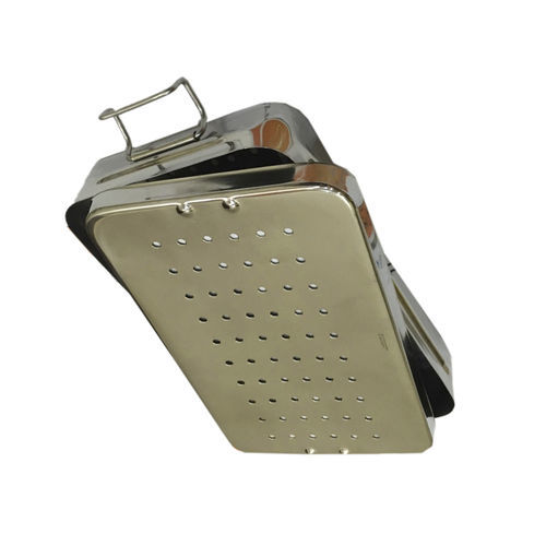 Bandeja de esterilização para instrumentos cirúrgicos - PS-MH-0075 - Peak Surgicals - em aço inoxidável