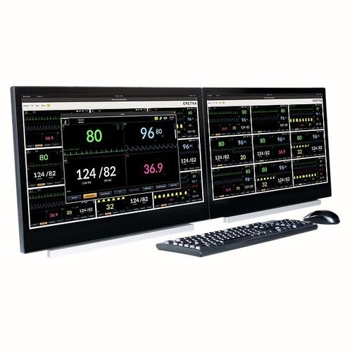 Central de monitoramento paciente - Centro - Eretna Medical Devices Ltd - 32 camas