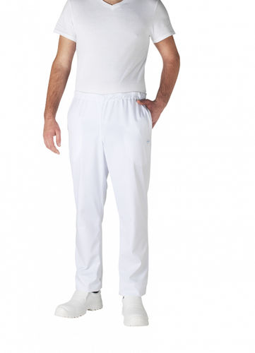 Calça hospitalar unissexo - UMINI 37.5 - ROBUR - em poliéster / em algodão / branca