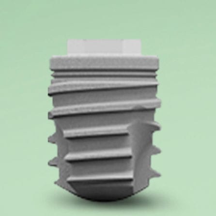 Implante dentário cilíndrico - Kx - Biosafin - em titânio / externo / curto