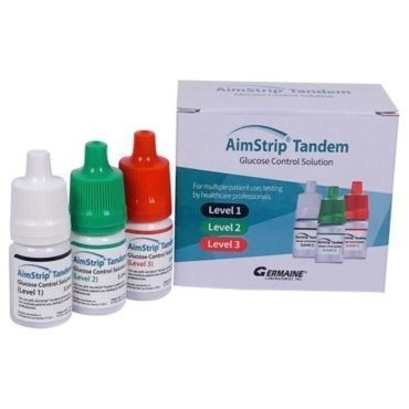 Reagente em solução - AimStrip® - Germaine Laboratories - de diagnóstico / para controle de qualidade / de glicose