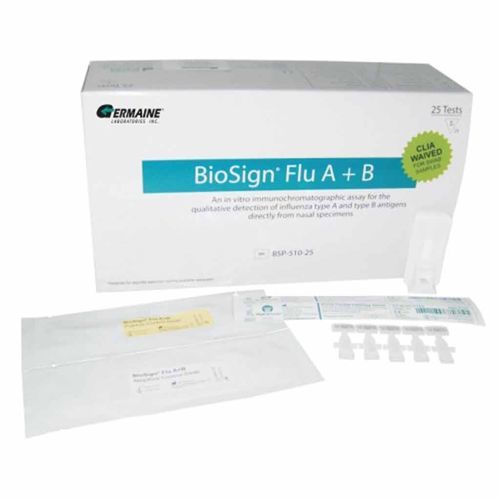 Teste rápido de gripe - BioSign® - Germaine Laboratories - de Influenza A / de Influenza B / nasal