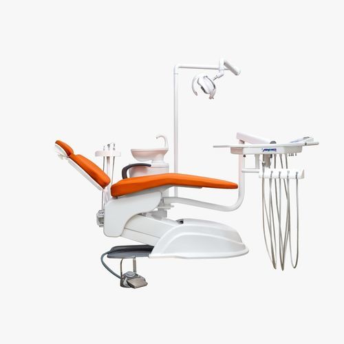 Conjunto odontológico com cadeira eletromecânica - ADVANCE PLUS - Grup Dental Medikal - com mesa de equipo / com iluminação / amarelo