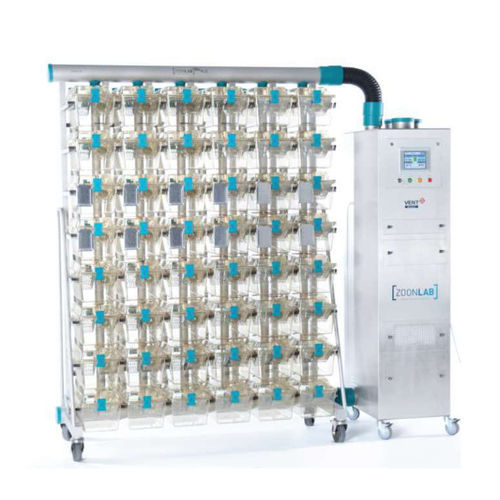 Rack para jaulas de animais - ZOONLAB BIO. A.S.® - Zoonlab GmbH - com rodízios