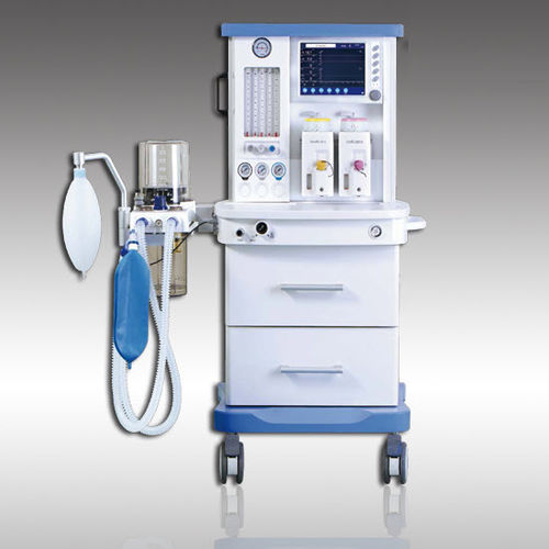Aparelho de anestesia infantil - S6100 - HYZMED Medical - com carrinho / com sistema de exaustão de gases anestésicos / com misturador de gás eletrônico
