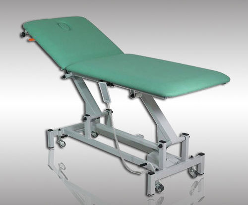 Mesa de exame elétrica - 5237 - HYZMED Medical - com altura regulável / com encosto regulável / com rodízios