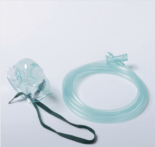 Máscara de oxigênio em PVC - B1110 - HYZMED Medical - sem látex / transparente / regulável