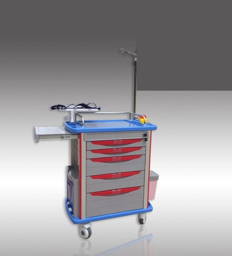 Carrinho de emergência - 85001A  - HYZMED Medical - para uso geral / de transporte / em aço inoxidável