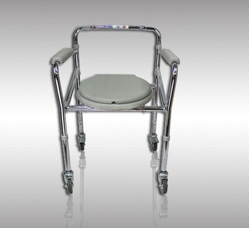 Cadeira higiênica para pessoas com mobilidade reduzida - 1302 - HYZMED Medical - com braços / com rodízios / dobrável