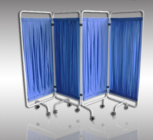 Biombo hospitalar com rodízios - 5707 - HYZMED Medical - dobrável / 4 painéis / para quarto de hospital