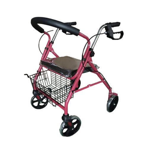 Andador com rodas de 4 rodas - D22 - HYZMED Medical - estrutura de aço
