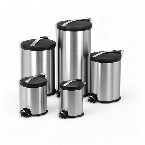 Lixeira em aço inoxidável - 5621  - HYZMED Medical - com pedal