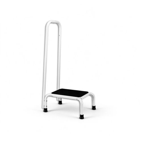 Escada auxiliar 1 degrau - 5607 - HYZMED Medical - com corrimão / antiderrapante
