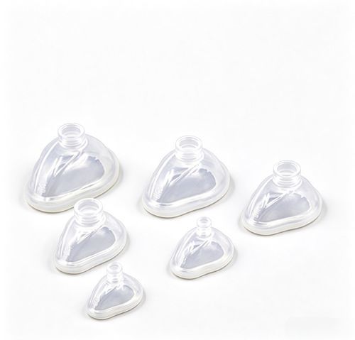 Máscara de anestesia sem látex - B30300 series - HYZMED Medical - em silicone / transparente / reutilizável