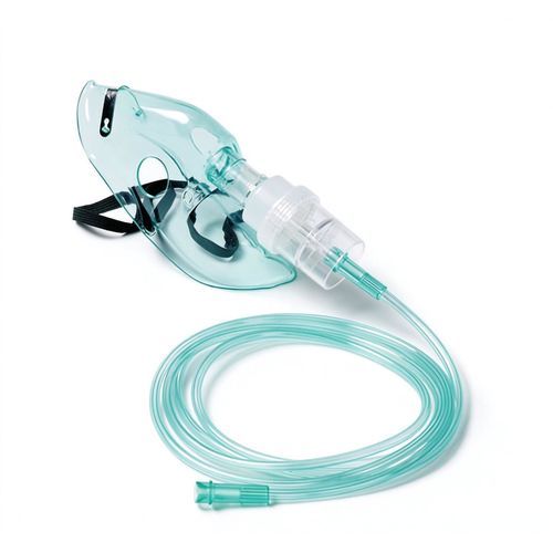 Máscara de nebulização em PVC - B20110 series - HYZMED Medical - sem látex / transparente / regulável