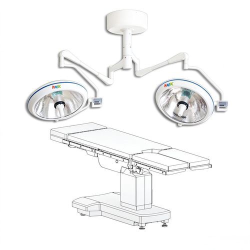Foco cirúrgico de teto - F700/700 - HYZMED Medical - halógeno / 2 braços / 93