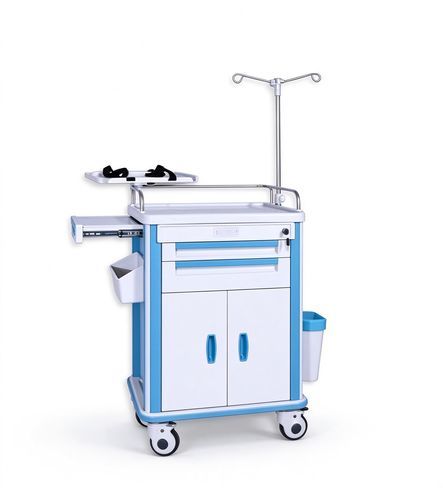 Carrinho de emergência - 63072F - HYZMED Medical - para uso geral / de transporte / em aço inoxidável