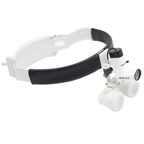 Lupa cirúrgica de cabeça - AGS-102L/M - Wuzhou AOKACE Technology - com fotóforo