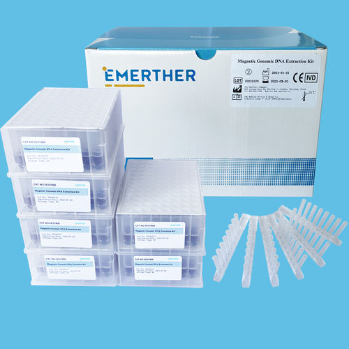 Kit de reagentes de esferas magnéticas - EmerTher® Genomic  - The EmerTher Company - para extração de DNA / de bactérias / para vírus