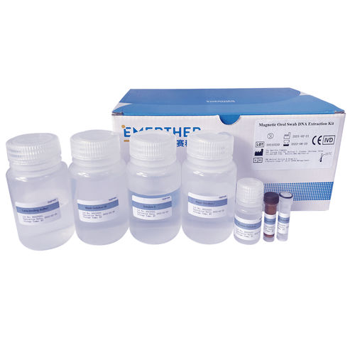 Kit de reagentes de esferas magnéticas - Bottle Format - The EmerTher Company - para extração de DNA / para coleta de saliva / para swab oral