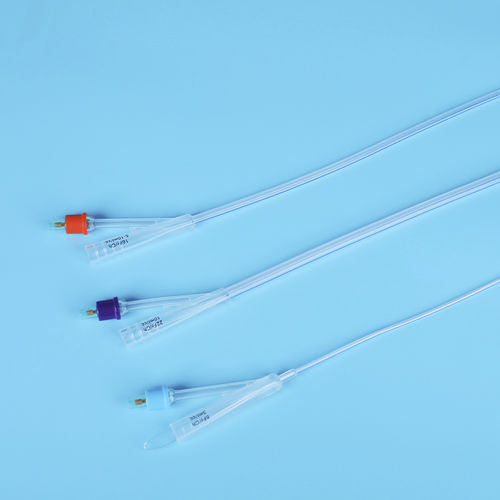 Cateter para drenagem urinária - 2 Way Silicone Foley Catheter - Haiyan Kangyuan Medical Instrument - uretral / suprapúbico / balão