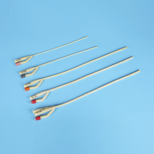 Cateter para drenagem urinária - Haiyan Kangyuan Medical Instrument - uretral / balão / de duplo lúmen