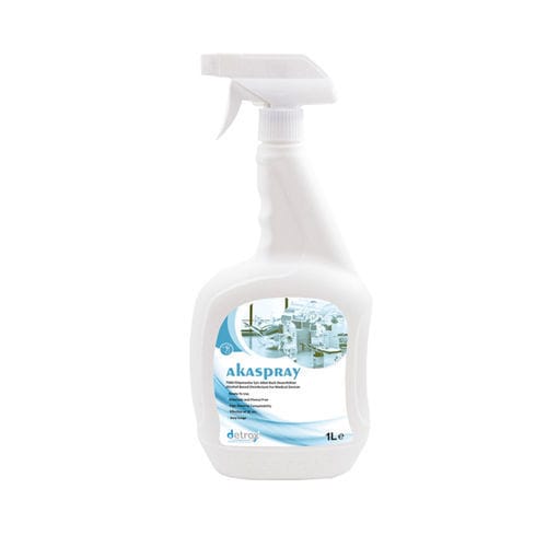 Desinfetante para dispositivos médicos - Akaspray - Detro Healthcare - para pisos e outras superfícies / líquido / 1.000 ml