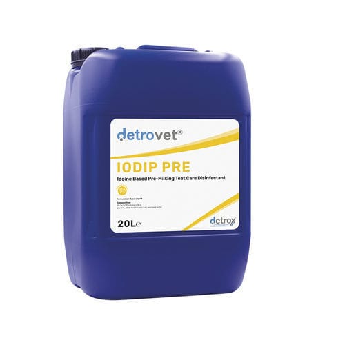 Desinfetante para pisos e outras superfícies - Detrovet Iodip Pre - Detro Healthcare - em espuma / 5.000 ml / 1.000 ml
