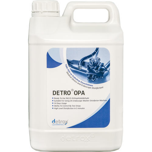 Desinfetante para endoscópios - DETRO OPA - Detro Healthcare - para mobiliário hospitalar / para instrumentos cirúrgicos / líquido