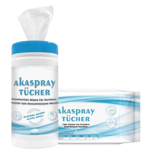 Lenços umedecidos para pisos e outras superfícies - Akaspray Tücher - Detro Healthcare - emb. 100 unidades