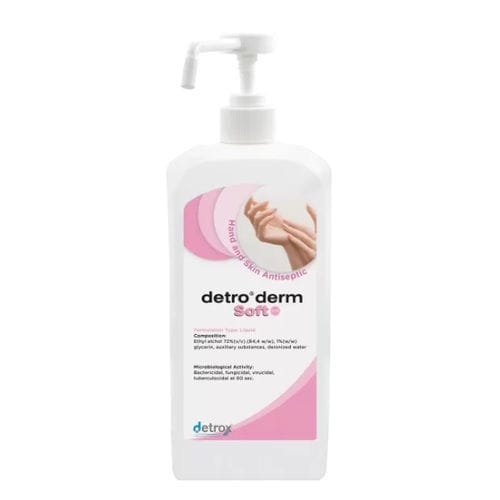 Álcool em gel 72% - Detro Derm Soft (VET) - Detro Healthcare - 1 000 ml / 5 000 ml