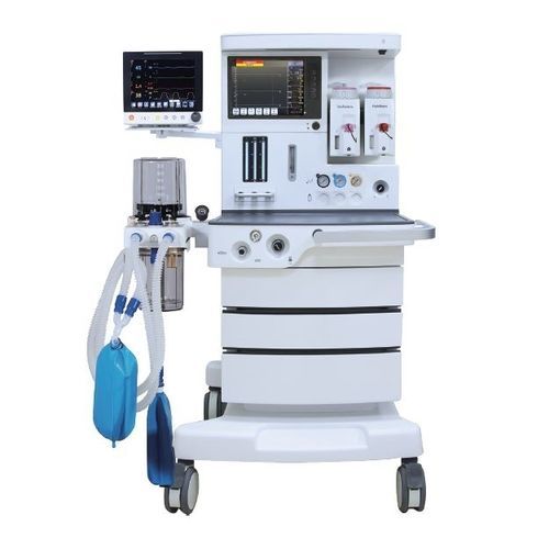 Aparelho de anestesia com carrinho - Delta A Healthcare - com monitoramento respiratório