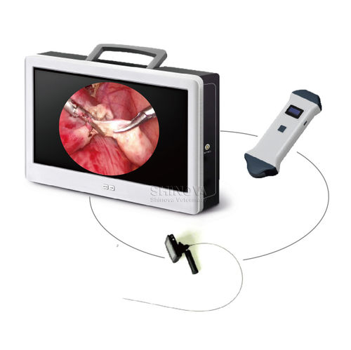 Gastroscópio veterinário com sistema de vídeo - EndoBox-M3 - Shinova Medical Co., Ltd - com monitor de vídeo integrado