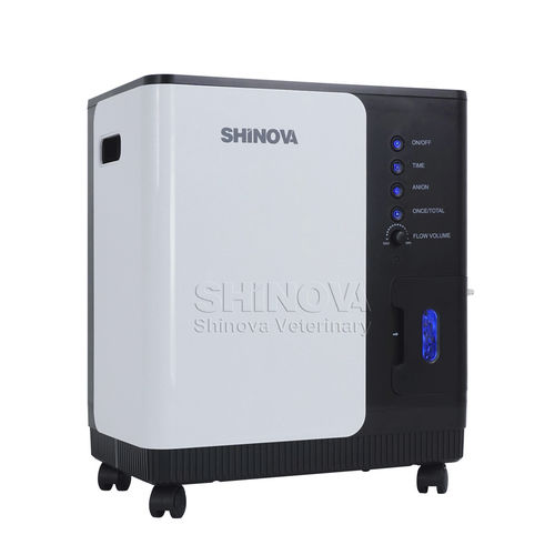 Concentrador de oxigênio veterinário - Y007-5 - Shinova Medical Co., Ltd - com rodízios