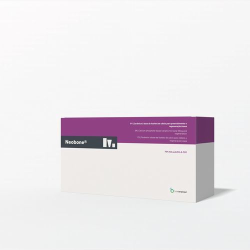 Substituto ósseo sintético - Neobone&reg; - Bioceramed - para cirurgia ortopédica / para cirurgia craniana / para cirurgia odontológica
