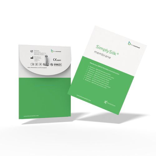 Remendo para cirurgia bucal - SimplySilk® Barrier Plus - Bioceramed - xenoenxerto / absorvível