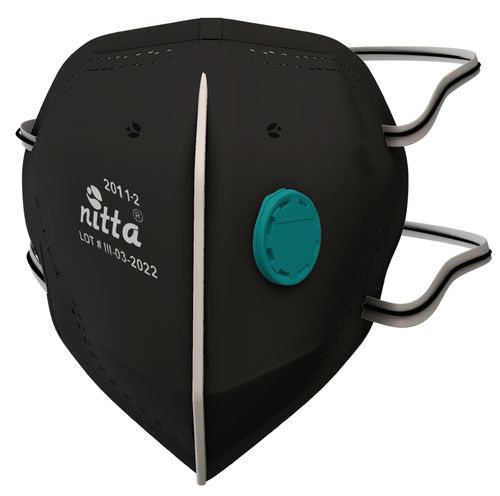 Respirador N95 - 2011-2 - NITTA S A - em tecido / com válvula de exalação / semifacial