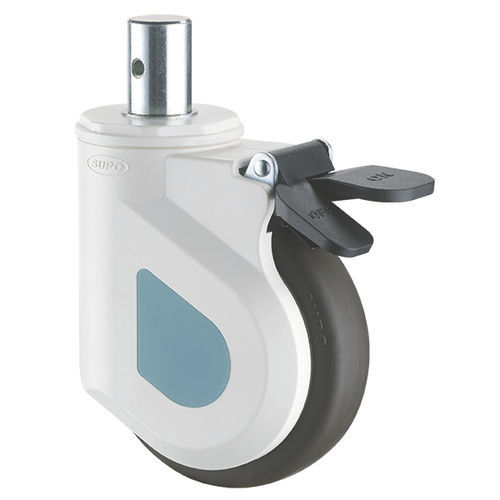 Rodízio para dispositivo médico - 1M-HP02-05-100-231 - Zhongshan Xiangrong Caster Manufacturing Co.,Ltd - em poliuretano