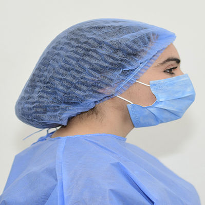 Touca hospitalar com elástico - Health Production Products - em polipropileno / em não tecido