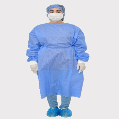 Capote cirúrgico unissexo - Health Production Products - azul